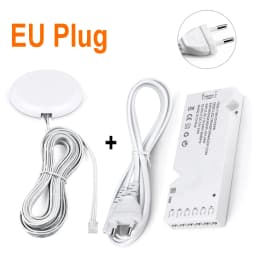 LED Lighting Transformer with Touch Switch DC12V Power Supply Adapter Dupont Port LED Strip Driver DIY Home Cabinet Shelf Light