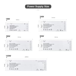 LED Lighting Transformer with Touch Switch DC12V Power Supply Adapter Dupont Port LED Strip Driver DIY Home Cabinet Shelf Light