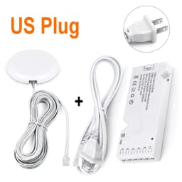 LED Lighting Transformer with Touch Switch DC12V Power Supply Adapter Dupont Port LED Strip Driver DIY Home Cabinet Shelf Light