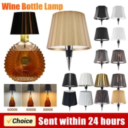 Wine Bottle LED Wireless Table Lamp 3-color Infinitely Dimmable USB Rechargeable Dining Table Lights Beverage Lamp Top touch