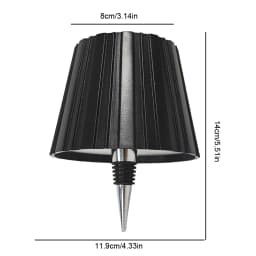 Wine Bottle LED Wireless Table Lamp 3-color Infinitely Dimmable USB Rechargeable Dining Table Lights Beverage Lamp Top touch