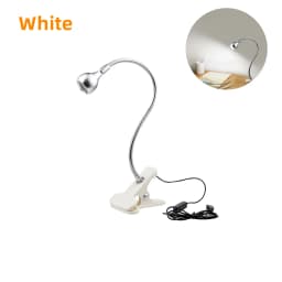 360 Degrees Flexible Desk Lamp with Holder Clip USB Power Lamp Reading Book Light Clip-On Cable With On Off Switch Night Light