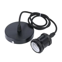 E27 Suspension Wire Lamp Holder Set Vintage Copper Metal Lamp Holder Electroplated Aluminum Shell Lamp Holder