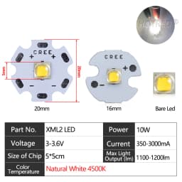 High Power LED 5w10W 5050 XLM T6 XMLL2 5050-L2 Chip diodes 3V 3.7V Flashlights Parts DIY For Bicycle Car accessories Headlamp