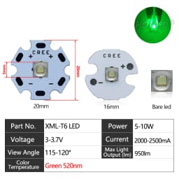 High Power LED 5w10W 5050 XLM T6 XMLL2 5050-L2 Chip diodes 3V 3.7V Flashlights Parts DIY For Bicycle Car accessories Headlamp