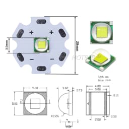 High Power LED 5w10W 5050 XLM T6 XMLL2 5050-L2 Chip diodes 3V 3.7V Flashlights Parts DIY For Bicycle Car accessories Headlamp