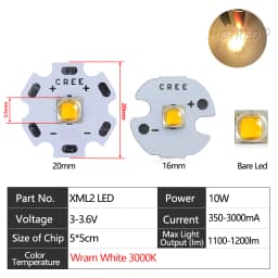 High Power LED 5w10W 5050 XLM T6 XMLL2 5050-L2 Chip diodes 3V 3.7V Flashlights Parts DIY For Bicycle Car accessories Headlamp
