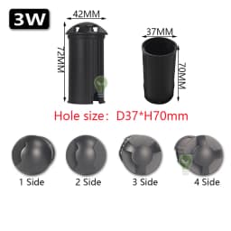 3W 5W 10W LED Garden Light IP67 AC110V 220V DC12V Spotlights Outdoor Recessed Underground Lamp Floor Landscape Lighting