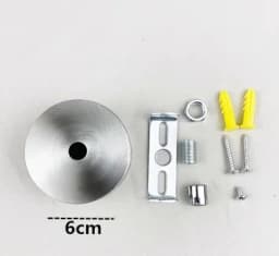 Stainless Steel Ceiling Plate High Quality Pendant Lamp Disc Fixed Base Silver Round Straight-side Panel Lamp Accessories Canopy