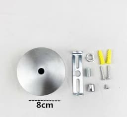 Stainless Steel Ceiling Plate High Quality Pendant Lamp Disc Fixed Base Silver Round Straight-side Panel Lamp Accessories Canopy