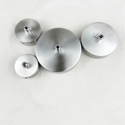 Stainless Steel Ceiling Plate High Quality Pendant Lamp Disc Fixed Base Silver Round Straight-side Panel Lamp Accessories Canopy