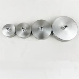 Stainless Steel Ceiling Plate High Quality Pendant Lamp Disc Fixed Base Silver Round Straight-side Panel Lamp Accessories Canopy