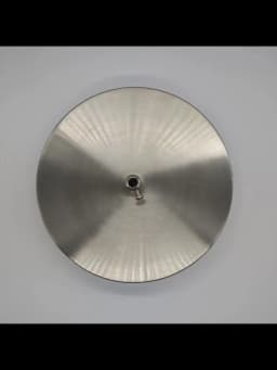 Stainless Steel Ceiling Plate High Quality Pendant Lamp Disc Fixed Base Silver Round Straight-side Panel Lamp Accessories Canopy