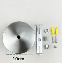 Stainless Steel Ceiling Plate High Quality Pendant Lamp Disc Fixed Base Silver Round Straight-side Panel Lamp Accessories Canopy