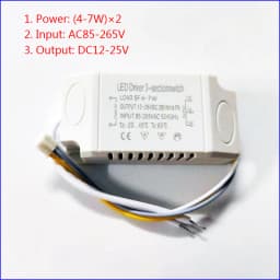 AC Input 85-265V Isolation driver With 3Colors LED transformer (8-12W)×2 (36-50W)X2 for dimmable color-changeable chandelier