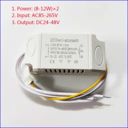 AC Input 85-265V Isolation driver With 3Colors LED transformer (8-12W)×2 (36-50W)X2 for dimmable color-changeable chandelier