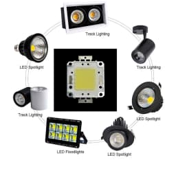 AvvRxx LED Bead 10W 20W 30W 50W 100W Integrated High Power Cob 24*40MIL 6500K 3500K For Highbay Floodlights Street Lights