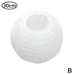 25cm 30cm Round Chinese Paper Lantern Wedding Birthday Party Decoration Holiday Supplies Paper Lamp Covers Shades Decor