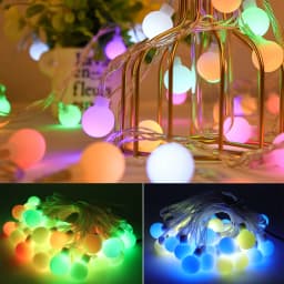 WS2812b LED Round Ball String Lights Addressable Individually Strip For Holiday Outdoor Decor Christmas Party Decoration DC5V