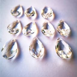 Top Quality 12pcs/Lot 22MM Clear K9 Crystal Faceted Pear Christmas Ornaments Diy Suncatcher Pendants Christmas Romantic Decor