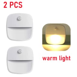 LDHLM Motion Sensor Light LED Night Lights AAA Battery Powered Bedroom Wall Staircase Closet Aisle Body Induction Lamp