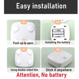 LDHLM Motion Sensor Light LED Night Lights AAA Battery Powered Bedroom Wall Staircase Closet Aisle Body Induction Lamp
