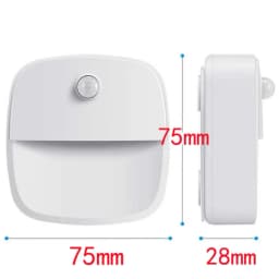 LDHLM Motion Sensor Light LED Night Lights AAA Battery Powered Bedroom Wall Staircase Closet Aisle Body Induction Lamp