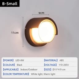 Modern LED Wall Lamp Outdoor IP65 Waterproof Wall Lights Porch and Courtyard Lights Indoor Home Balconies Garden Decor Lights