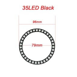 WS2812B Addressable Led Pixel Ring 8/16/24/35/45/60Leds WS2812 5050 RGB Led Diode Ring Color IC Built-in LED