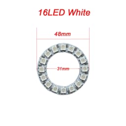 WS2812B Addressable Led Pixel Ring 8/16/24/35/45/60Leds WS2812 5050 RGB Led Diode Ring Color IC Built-in LED