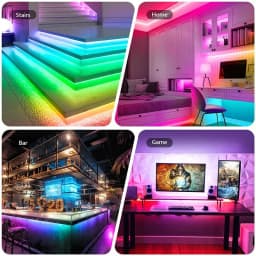 TUYA Addressable Controller With 24Keys Remote Control RGBIC Smartlife RGBIC LED Strip Controller Chase effect Work With Alexa