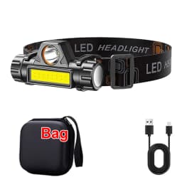1/2Pack Rechargeable COB LED Headlamp Strong Magnetic Powerful Headlight Super Bright Waterproof Head Torch For Outdoor Fishing