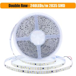 5m 10m 20m 50m Led Strip Light Adhesive Tape AC 220V 230V IP55 2835 120 240 LED Flexible Led Ribbon Stripe Home Lighting 9 Color