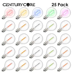 Multicolor G40 Led Bulbs Outdoor E12 110V 220V String Light Replaceable Bulb Waterproof Colorful RGB Filament Decoration Light