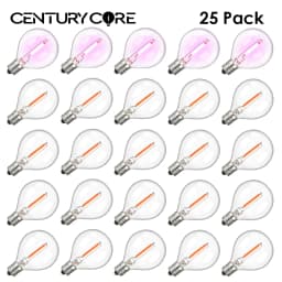 Multicolor G40 Led Bulbs Outdoor E12 110V 220V String Light Replaceable Bulb Waterproof Colorful RGB Filament Decoration Light
