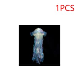 5PCS Jellyfish Bedroom Night Light Lamp Button Battery Hanging Atmosphere Decoration Lamp with Ribbon&Bead for Girl Bedroom 2024