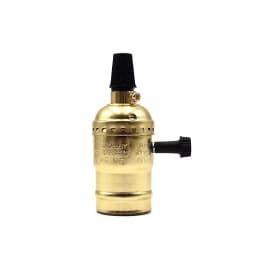 Vintage Lampholder E26 E27 Metal Chain Industrial Lamp Base 110V 220V Aluminum Switch Socket For Vials Pendant Light