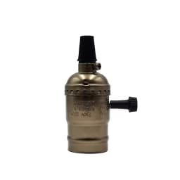 Vintage Lampholder E26 E27 Metal Chain Industrial Lamp Base 110V 220V Aluminum Switch Socket For Vials Pendant Light