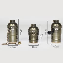 Vintage Lampholder E26 E27 Metal Chain Industrial Lamp Base 110V 220V Aluminum Switch Socket For Vials Pendant Light