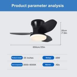 Nordic Fan Lights, Bedrooms, Study Rooms, Dining Rooms, Modern and Minimalist Ceiling Fan Lights, Children's Rooms, Commercial O
