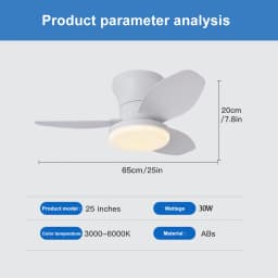 Nordic Fan Lights, Bedrooms, Study Rooms, Dining Rooms, Modern and Minimalist Ceiling Fan Lights, Children's Rooms, Commercial O