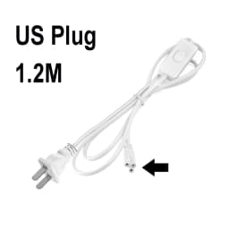 Tube T5 T8 US /EU Plug Switch Cable 1.2m Power Adapter 110V 220V 230V,Lighting Accessory 30cm Connection Wire For LED Lamp