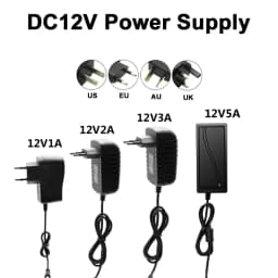 DC 12V 24V Adapter 100V-240V Lighting Transformer 5.5*2.1~2.5mm 1A 2A 3A 5A Power Supply Adapter Converter For LED Strips Light