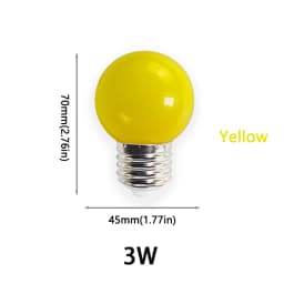 10 PCS Colorful G45 LED Bulb E27 3W 220V Red Blue Green Pink Yellow Orange Purple Warm RGB Blub Energy Saving Light Globe Lamp