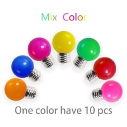 10 PCS Colorful G45 LED Bulb E27 3W 220V Red Blue Green Pink Yellow Orange Purple Warm RGB Blub Energy Saving Light Globe Lamp