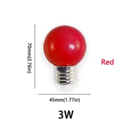 10 PCS Colorful G45 LED Bulb E27 3W 220V Red Blue Green Pink Yellow Orange Purple Warm RGB Blub Energy Saving Light Globe Lamp