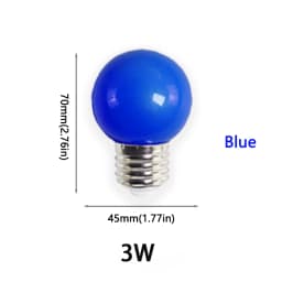 10 PCS Colorful G45 LED Bulb E27 3W 220V Red Blue Green Pink Yellow Orange Purple Warm RGB Blub Energy Saving Light Globe Lamp