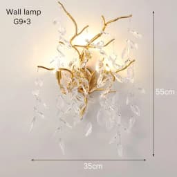 Luxury Gold Crystal LED Chandeliers Living Dining Room Bedroom Lighting Lustre Ceiling Pendant Lamps Indoor Villa Lights Fixture