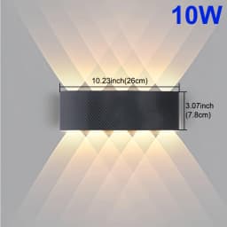 Modern Outdoor Wall Lamp Waterproof LED Wall Lamp AC85-265V 6W 10W Decoration Lamps For Bedroom Aisle Gallery Living Room