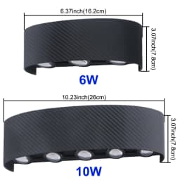 Modern Outdoor Wall Lamp Waterproof LED Wall Lamp AC85-265V 6W 10W Decoration Lamps For Bedroom Aisle Gallery Living Room